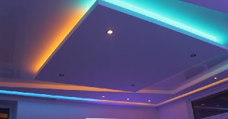 Натяжной потолок с подсветкой Видное, цена от 2112 руб.